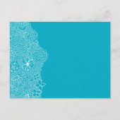 Hemelsblauwe uitnodiging voor een speciaal feest (Achterkant)