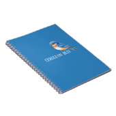 Hemelsblauwe Vogel Notitieboek (Rechterzijde)