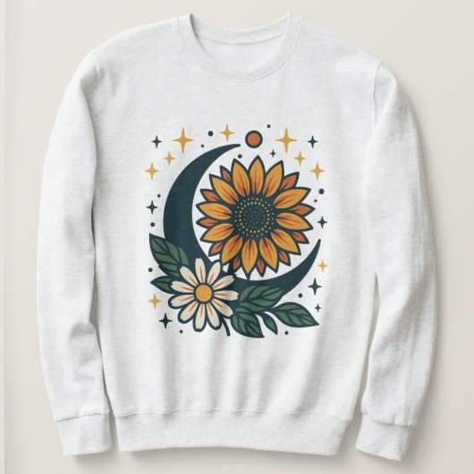 Hemelsbloem Dames Sweatshirt (Design voorkant)