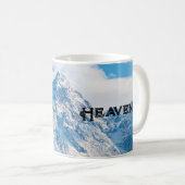 Hemelse aangepaste tekst lucht afbeelding aangepas koffiemok (Voorkant rechts)