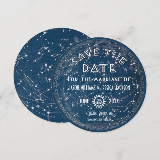 Hemelse aankondiging van de datum (Voorkant / Achterkant)