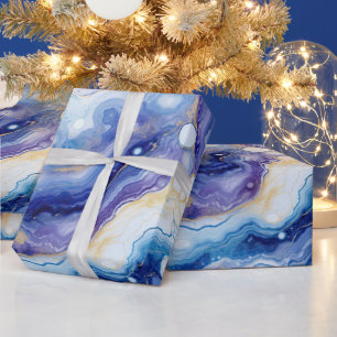 Hemelse Agaat Abstracte Galaxy Steenpatroon Cadeaupapier