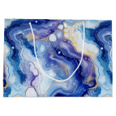 Hemelse Agaat | Abstracte Galaxy Steenpatroon Groot Cadeauzakje (Achterkant)