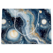 Hemelse Agaat | Abstracte Planeet Steen Groot Cadeauzakje (Voorkant)
