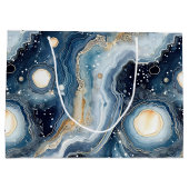 Hemelse Agaat | Abstracte Planeet Steen Groot Cadeauzakje (Achterkant)
