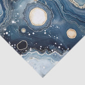 Hemelse Agaat | Abstracte Planeet Steen Tissuepapier (Detail)