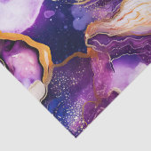 Hemelse Agaat | Kosmisch Abstract Mineraal Patroon Tissuepapier (Detail)