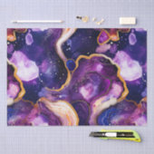 Hemelse Agaat | Kosmisch Abstract Mineraal Patroon Tissuepapier (Craft)