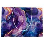 Hemelse Agaat | Kosmisch Abstract Steenpatroon Groot Cadeauzakje (Achterkant)