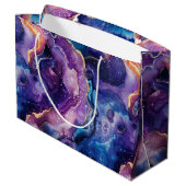 Hemelse Agaat | Kosmisch Abstract Steenpatroon Groot Cadeauzakje (Achterkant Gekanteld)