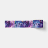 Hemelse Agaat | Kosmisch Abstract Steenpatroon Satijnen Lint (Voorkant)