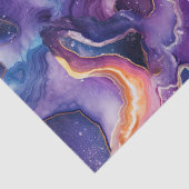 Hemelse Agaat | Kosmisch Abstract Steenpatroon Tissuepapier (Detail)