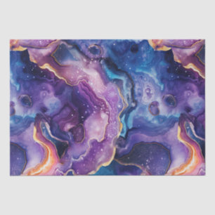 Hemelse Agaat Kosmisch Abstract Steenpatroon Tissuepapier