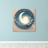 Hemelse AI-kunst voor de kinderkamer Canvas Afdruk (Insitu (Houten vloer))