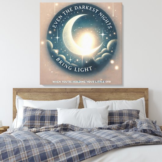 Hemelse AI-kunst voor de kinderkamer Canvas Afdruk (Insitu (Slaapkamer))