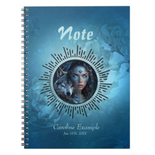 Hemelse alliantie tussen de wolf en de mooie vrouw notitieboek