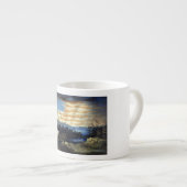 Hemelse Amerikaanse vlag in de lucht, Zouave Burge Espresso Kop (Voorkant rechts)