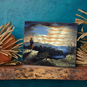 Hemelse Amerikaanse vlag in de lucht, Zouave Burge Fotoplaat