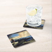 Hemelse Amerikaanse vlag in de lucht, Zouave Burge Kartonnen Onderzetters (Insitu)