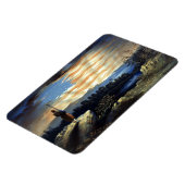 Hemelse Amerikaanse vlag in de lucht, Zouave Burge Magneet (Linkerzijde)