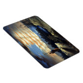 Hemelse Amerikaanse vlag in de lucht, Zouave Burge Magneet (Rechterzijde)