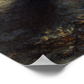 Hemelse Amerikaanse vlag in de lucht, Zouave Burge Poster (Hoek)