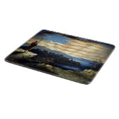 Hemelse Amerikaanse vlag in de lucht, Zouave Burge Snijplank (Hoek)