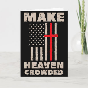 Hemelse Amerikaanse Vlag Patriottisch Christelijk  Kaart