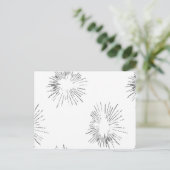Hemelse Ansichtkaarten | Chic Moderne Steruitbarst Briefkaart (Staand voorkant)