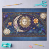 Hemelse Aquarel Mozaïek Glas-in-Lood  Tissuepapier (Craft)