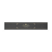 Hemelse art deco ster buikband uitnodigingen wikkel (Vlak)