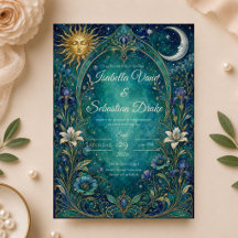 Hemelse Art Nouveau Bruiloft