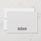 Hemelse Art Nouveau bruiloft RSVP Kaartje (Achterkant)