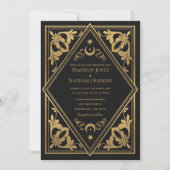 Hemelse Art Nouveau Tarot Gotische bruiloft Kaart (Voorkant)