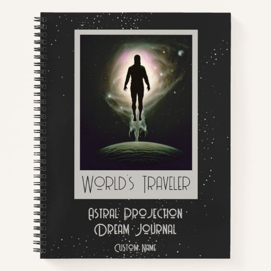 Hemelse Astrale Projectie Universum Dream Journal Notitieboek (Voorkant)