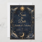 Hemelse Astrologie Trouwdag Save The Date (Voorkant)