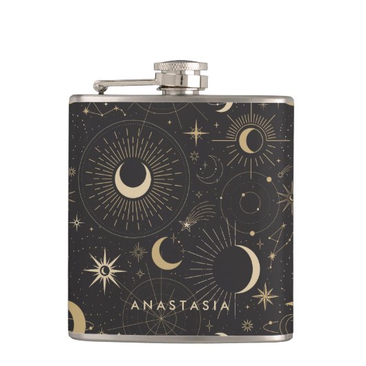 Hemelse Astronomie Gepersonaliseerde Hip Flask Heupfles (Voorkant)