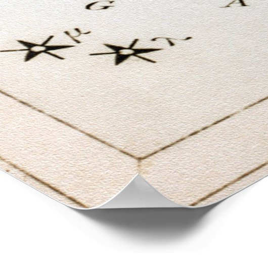  hemelse astronomische kaart poster (Hoek)