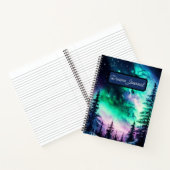 Hemelse Aurora Borealis Noorderlicht Levensecht  Notitieboek (Binnen)