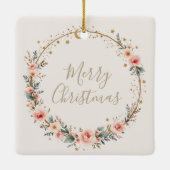 Hemelse Baby Eerste Kerststerren Maan Keramisch Ornament (Achterkant)