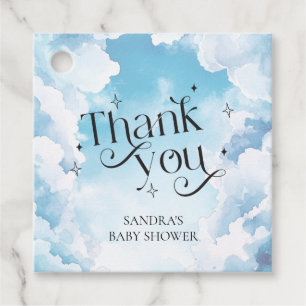 Hemelse Baby Shower Favor Bedankt Wolken Lucht Bedankjes Labels