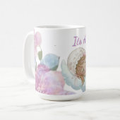 Hemelse babyshower koffiemok (Voorkant links)
