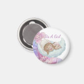 Hemelse babyshower magneet (Voorkant / Achterkant)