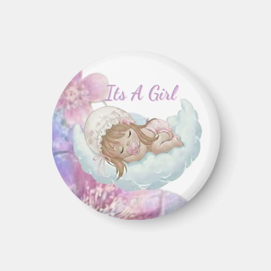 Hemelse babyshower magneet (Voorkant)