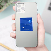 Hemelse Balans op een Digitaal Raster Sticker (Telefoon)