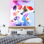 Hemelse Beer met een Glimlach Canvas Afdruk (Insitu (Slaapkamer))