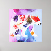 Hemelse Beer met een Glimlach          Canvas Afdruk (Voorkant)