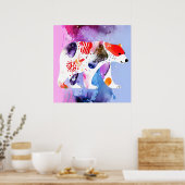 Hemelse Beer met een Glimlach          Poster (Keuken)