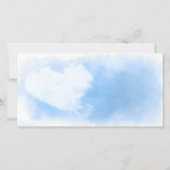 Hemelse begrafenisfoto bedankkaart (Achterkant)