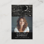 Hemelse begrafenisherdenking Gebed Fotokaart Visitekaartje (Voorkant)